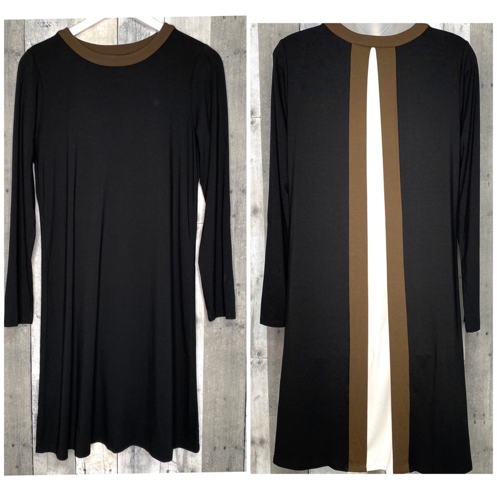 J. JILL Wearever Collection Black Shift Dress